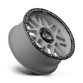 thumbnail image 2 of KMC Aluminum Rim KM535 GRENADE OFF-ROAD 20X9in Matte Gray Matte Black Lip Finish, KM53529068418, 2 of 3