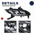 thumbnail image 4 of HOUGEET Front Grill Grille Fog Driving Light Lamp Pair Fit for 2016-2018 Nissan Maxima NI1200284 623104RA0A, 4 of 7