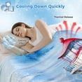 thumbnail image 3 of Nautical Blue Cooling Blanket,Lightweight Breathable Summer Throw Blanket with Double Sided Cold Effect,Lighthouse Ocean Sailboat Summer Painting Picnic Blankets Bed Sheet for Hot Sleepers 30"x40", 3 of 8