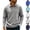 Gray, variant on Polo Shirts for Men Cotton Breathable Sun Protection Long Sleeve Golf Collared Shirt for Casual Work Travel, 3 Buttons