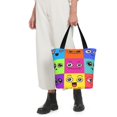 thumbnail image 6 of Kdxio Doodle Faces Emotions Women Reusable Grocery Bags Foldable Ripstop,Reusable Shopping Bags for Shopping,Gym,Gift, 6 of 7