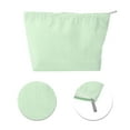 thumbnail image 4 of Unique Bargains 1 Pc Seersucker Stripes Makeup Bag Green Polyester, 4 of 6