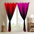 thumbnail image 4 of Abstract Ombre Curtains 30%-50% Blackout Pink Red Black Curtains & Drapes for Living Room,Gradient Geometry Striped Window Curtains,Geometric Stripes Window Treatments, 4 of 6