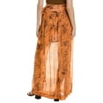 thumbnail image 2 of Sabina Musayev womens  Patina Silk-Blend Maxi Skirt, XS, Orange, 2 of 3