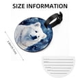 thumbnail image 5 of Starry Polar Bear 2pcs PU Leather Round Bag Tags Suitcase Handbag Tags with Privacy Cover and Name ID Tag for Travel Luggage, Handbags, Backpacks, School Bags, 5 of 6