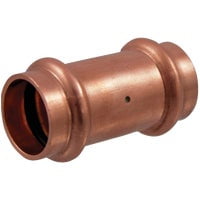 Mueller Streamline Copper Coupling Press Fitting 4848206 - 0.75 x 0.75 in. Dia
