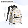 thumbnail image 4 of Haiem Geometric Triangle Lightweight Backpack for School, Classic Basic Water Resistant Casual Daypack for Travel with Bottle Side Pockets, 4 of 8