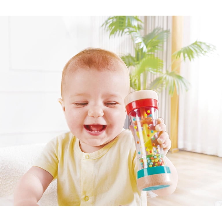 Hape Rainbow Stick Shake Beaded Raindrop Rattle, 2-Pack photo 4