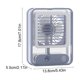 thumbnail image 2 of Ventilador mini USB portátil, enfriador de escritorio silencioso con pulverización de agua, luz ambiental para oficina en casa, azul, 2 of 6