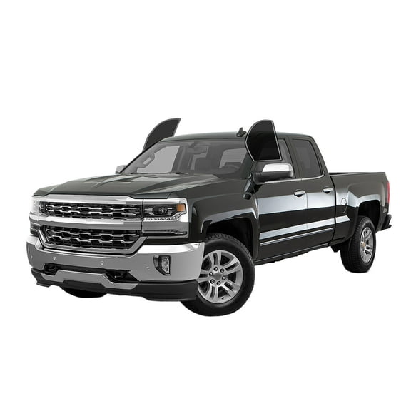 Haiy Co - PreCut 2Ply 20% Window Tint Film Kit For 2014-2018 Chevrolet Silverado 1500 Extended -Front Windows