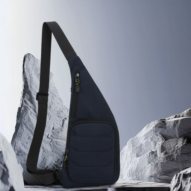 Xihbxyly Bolso Bandolera, Diseño Moderno con Bloques de Color, Correa Ajustable, Versátil y Funcional, Ideal para Senderismo Al Aire Libre o Uso Diario, Estilo Unisex, Tamaño Compacto, 40 X 17 X 2 Cm