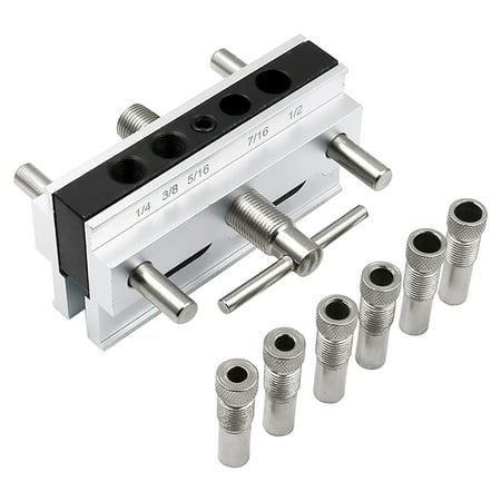

DagobertNiko Self Centering Doweling Step Drill Guide Bushings Set Wood Dowel Woodworking
