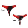 thumbnail image 3 of Kdxio String Minimaliste Motif Crâne Rouge Sans Couture pour Femmes - String Taille Basse Invisible Extensible Culottes Respirantes pour Femmes - Petit, 3 of 6
