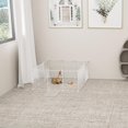 thumbnail image 2 of Pet Playpen Small Animals Playpen with Door Encrypted Metal Wire Rabbit Fence Guinea Pigs Cages Puppy Pen Kitten Playpen Indoor & Outdoor Yard Fence for Small Animals, 2 of 6