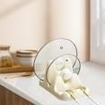 thumbnail image 1 of Elodie Support de Couvercle de Pot Facile à Utiliser Robuste Multifonction pour Couvercles de Pot Cuillère Baguettes Blanc, 1 of 8