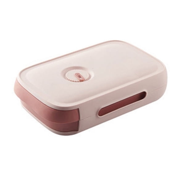 ZPSHYD Carton à œufs à Tiroir Multicouche – Support à œufs De Grande Capacité avec Couvercle pour Réfrigérateur – Conteneur De Stockage D'œufs De Poule pour L'organisation de la Cuisine(Rose)