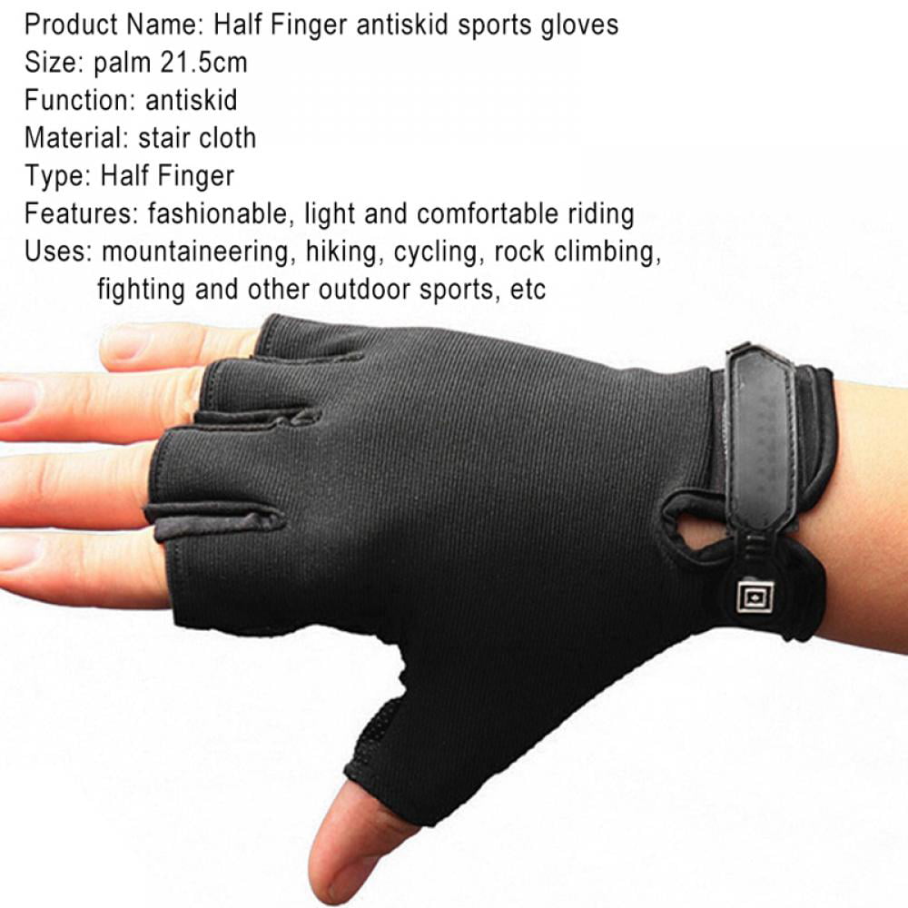 Men Climbing Bicycle Outdoor Sports Tactical Anti-skid Half Finger Gloves AD 
