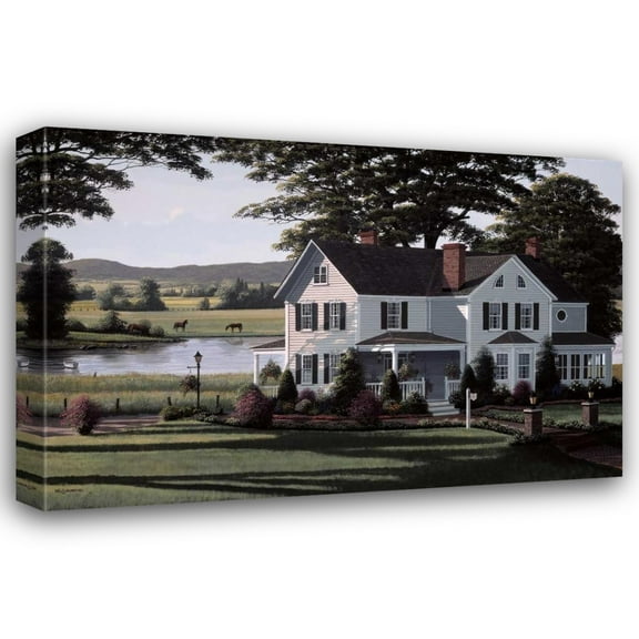 Bill Saunders 24x17 Gallery Wrapped Canvas Wall Art Titled - The Country Inn