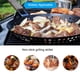 thumbnail image 5 of Irfora Sartén para asar de metal antiadherente con mango de madera plegable Sartén para sartén con agujeros Mango extraíble para parrilla exterior Bandeja de barbacoa para verduras Carne de mariscos Irfora Sartén para asar, 5 of 7