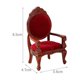 thumbnail image 3 of Mini modelo de sillón no tóxico 1/12 de madera hecho a mano para casa de muñecas (rojo) Ehuebsd libre de BPA, 3 of 6