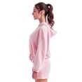 thumbnail image 2 of TriDri TD085 Women's Cropped Maria Hoodie-Light Pink-L/XL, 2 of 3