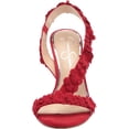 thumbnail image 2 of Jessica Simpson Jessin Red Muse Open Toe Flower Strap High Heel Dress Sandals (Red Muse, 8), 2 of 7