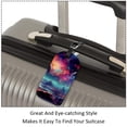 thumbnail image 3 of Square 2Pack PU Leather Galaxy Cruise Luggage Tag with Privacy Cover and Name ID Tag for Travel Handbags Backpacks Luggage Tags, 3 of 6