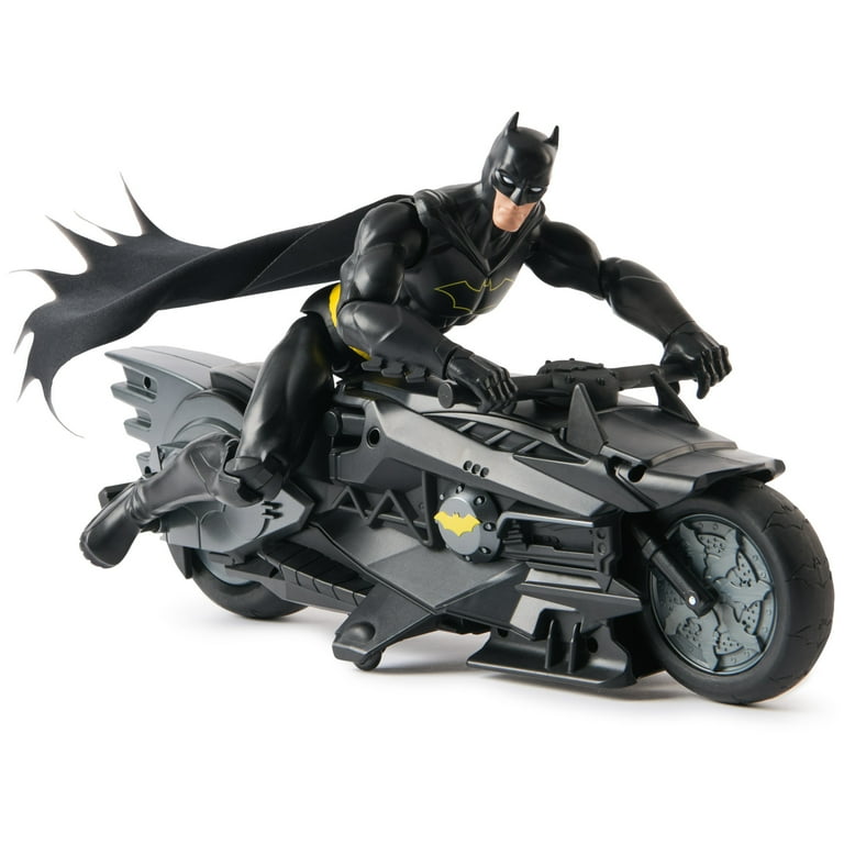 DC Comics, Batman Stealth Remote Control Batcycle with 12-Inch
