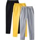 thumbnail image 1 of Pantalones largos de moda para hombre, de color liso, informales, deportivos, con cordón, de pierna recta, para hombre, 1 of 8