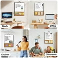 thumbnail image 7 of MaxGear White Board Cork Board Combo 16x12", Portable Small Dry Erase Board for Wall, Vision Board, 7 of 7