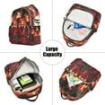 thumbnail image 5 of Casual Red Candles with Roses Hearts Backpack for School,College and Travel, Water Resistant Bookbag,, 5 of 7