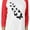 red/white, variant on Butterfly Shirt Womens & Girls Summer 3/4 Women Sleeve Baseball Jersey - Summer's Perfect Casual & Chic Butterfly-Themed Jersey Shirt Medium red/white