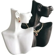 Caddy Bay Collection Necklace and Earring Bust Jewelry Display - Black