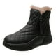 thumbnail image 1 of Botas de nieve para mujer, impermeables, con forro cálido, botas de senderismo de invierno, zapatos de tobillo antideslizantes para exteriores, Negro Sunnimix  botas de nieve, 1 of 8