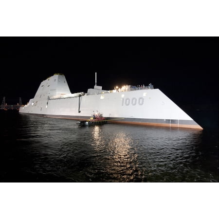 24"x36" Gallery Poster, USS Zumwalt (DDG-1000)