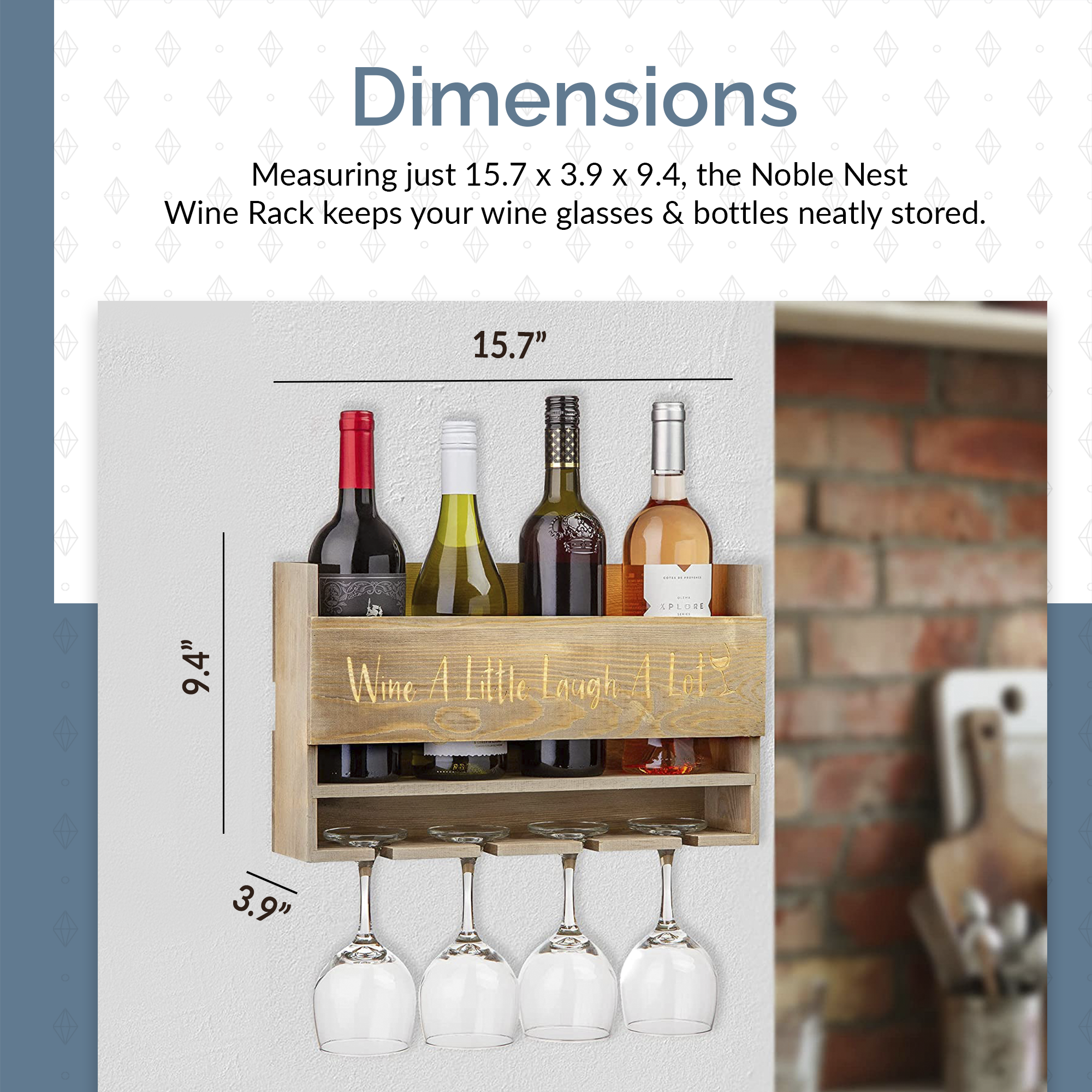 wall wine glass holder