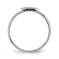 thumbnail image 2 of 925 Sterling Silver Rhodium-plated Plated Child's Enameled Butterfly Ring, 2 of 3