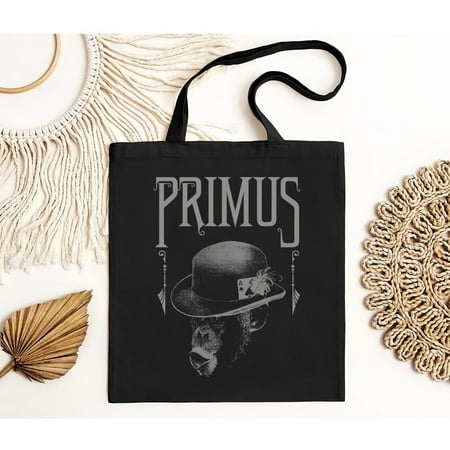 vintage Primus Band - Monkey Concert Tour Cotton Black S- Tote Bag-TH7130
