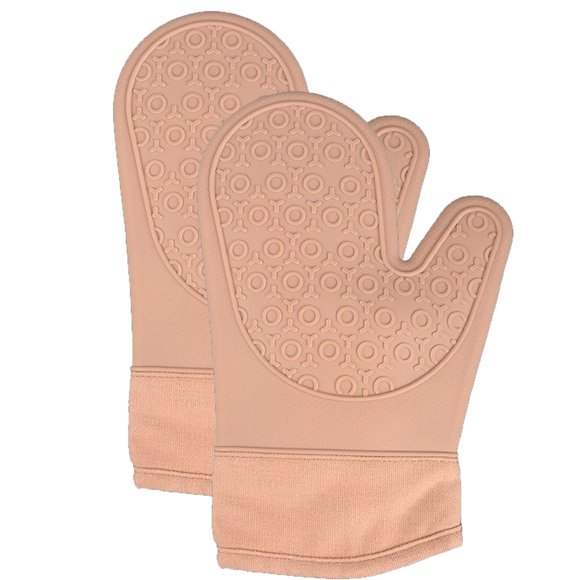 Silicone Oven Mitt, Oven Mitts, Heat Resistant Pot Holders, Flexible Oven Gloves