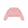 thumbnail image 6 of Forever 21 Cropped Embellished Hoodie, Color- Pink, Size- M, 6 of 7
