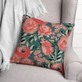 thumbnail image 3 of Creative Products Pink and Red Flowers 18x18 Indoor / Outdoor Pillow, 3 of 3