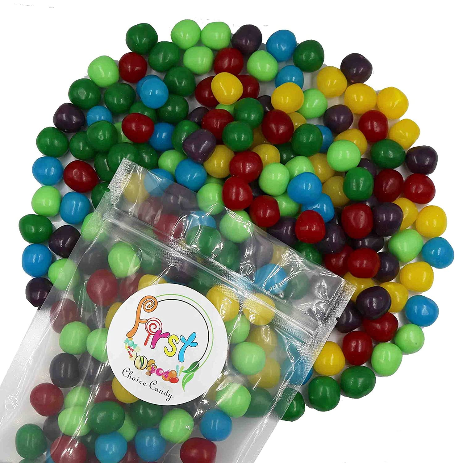Assorted Flavors Sour Chewy Fruit Balls 2 LB