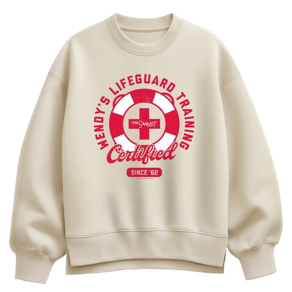 The Sandlot - Wendys Lifeguard Training Oversized Fleece Crew Sweatshirt