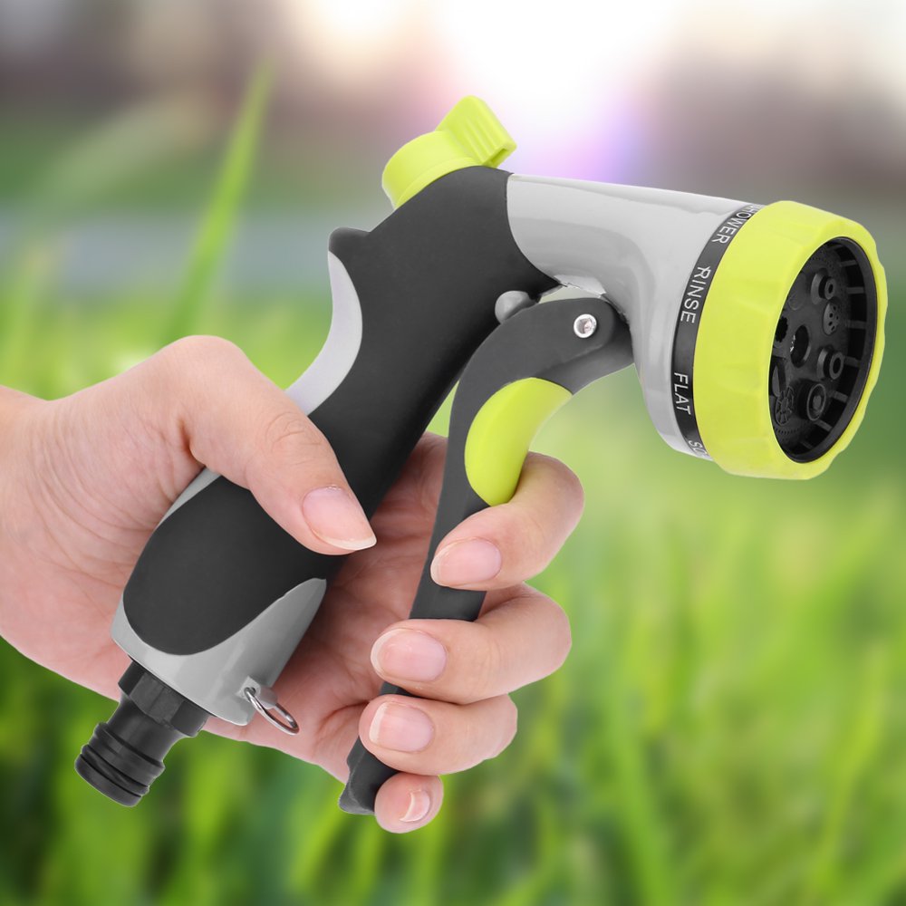 8 Patterns High Pressure Water Gun Head Hose Sprayer For Car Washing