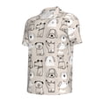 thumbnail image 2 of Balery Puppy Printed Men’s Short Sleeve Polo Shirt, Midweight Men's Shirt,Golf Polo shirts -XX-Large, 2 of 9