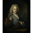 thumbnail image 2 of Arnold Boonen 15x17 Black Ornate Wood Framed Double Matted Museum Art Print Titled - Portrait of a Man (1690 - 1729), 2 of 5
