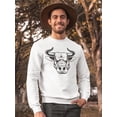 thumbnail image 2 of Fierce Bull. Sweatshirt Men -Image by Shutterstock, Male 4X-Large, 2 of 4