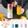 thumbnail image 5 of Estbridge Electric Juicer Cup 6 Blades  Portable Handheld Mini Blender Bottle for Outdoor Travel  Summer Supplies Personal Blenders for Smoothies and Juice  350ml  USB Rechargeable  1PC, 5 of 5