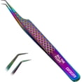 thumbnail image 1 of Curacoro Pince à Cils - Pince à Cils Professionnelle et de Précision à Pointe en Fibre pour Extensions de Cils, Pinces Multi-Formes et Usages pour le Volume, l'Isolation et les Cils Classiques (Galaxy, All The Fluff), 1 of 8