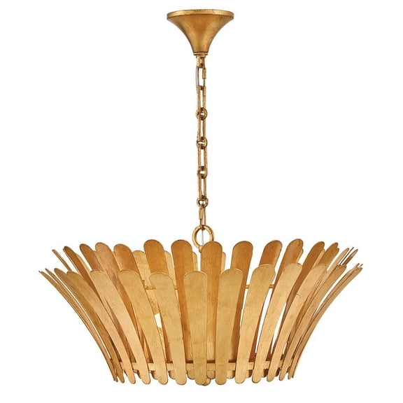 47694DA Hinkley Lighting Reina - 15W 3 LED Medium Tapered Chandelier-12 Inch Tall and 25.5 Inch Wide-Distressed Brass Finish